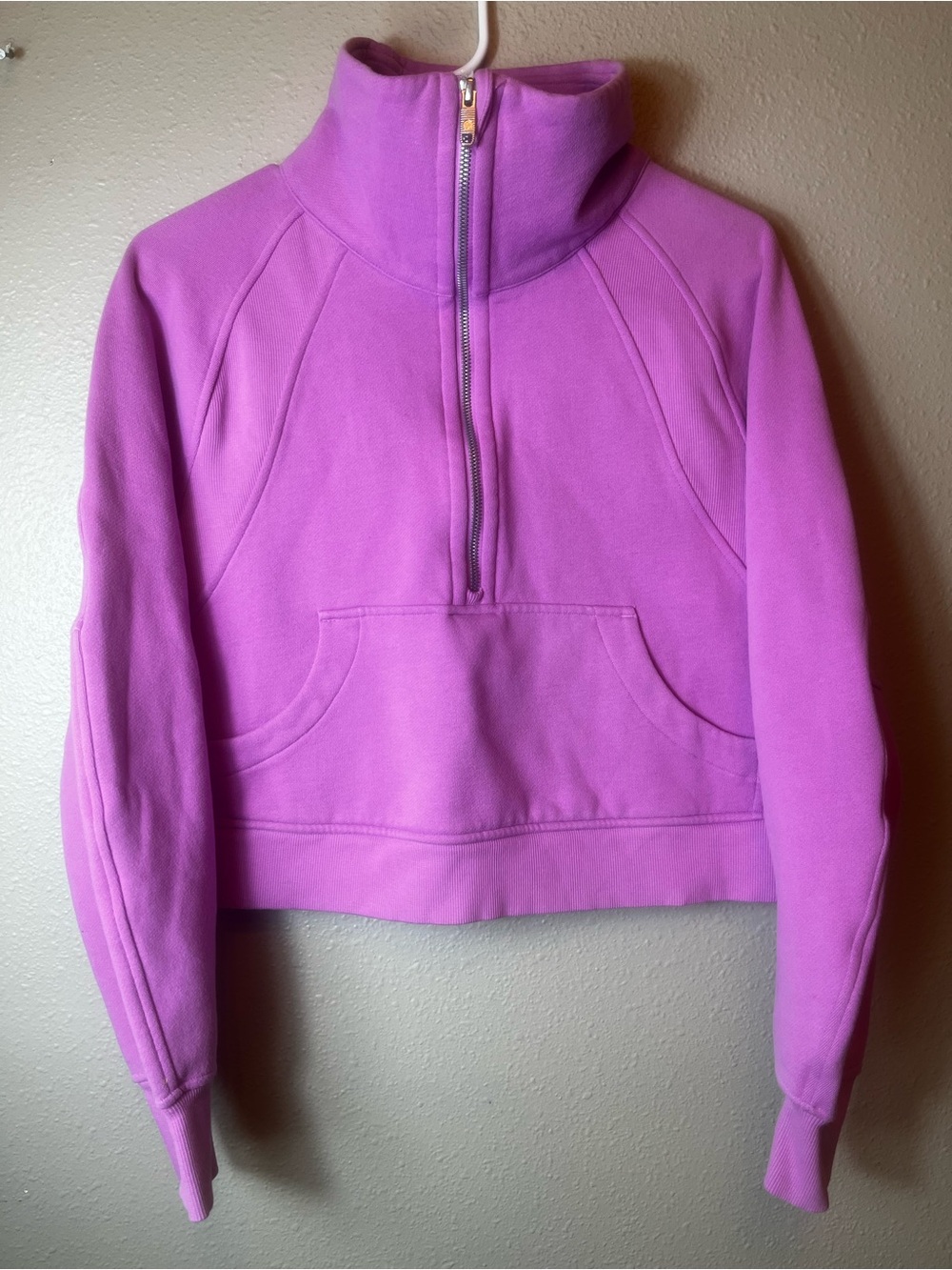 Lululemon Scuba Oversized Funnel Neck Half Zip in Velvet Dust Size XS/S - Picture 5 of 8